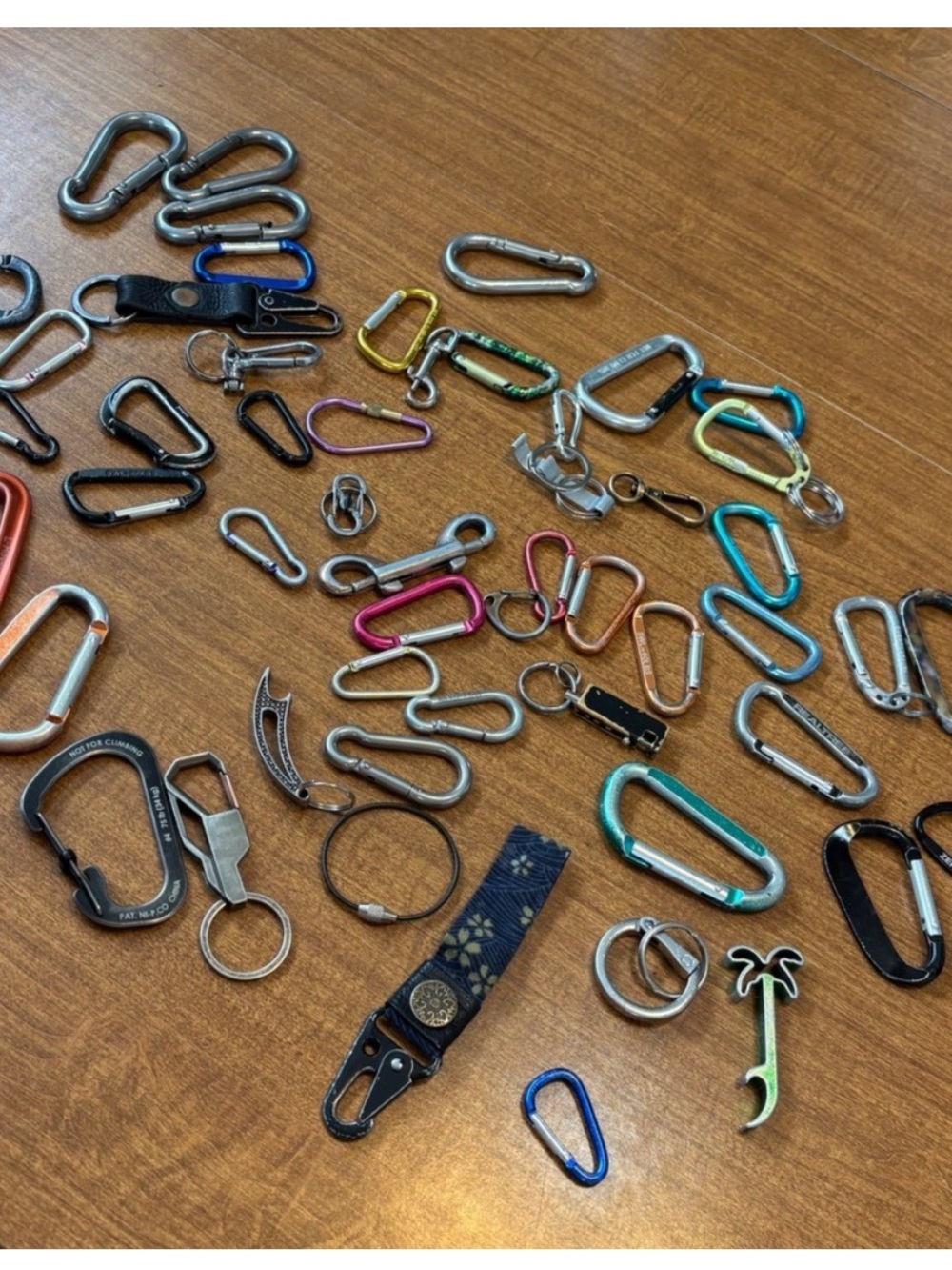 Bulk Lot Carabiners, Key Chains, & Bottle Openers - Aluminum - Mixed Colors